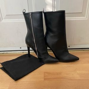 Danielle Guizio Leather Boots NEW WITH DUSTER BAG